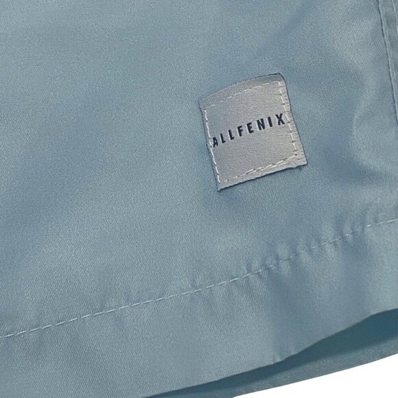 Allfenix Mens Light Blue gray Swim Shorts W/ Elastic Waist & Drawstring Size M - Picture 2 of 11